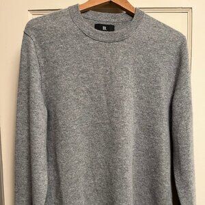 Banana Republic 100% Cashmere Crewneck Sweater in Heather Gray - Men's Medium